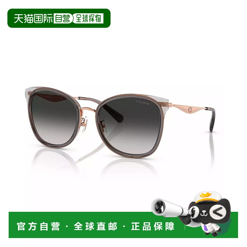 【美国直邮】COACH 蔻驰 女士太阳眼镜 CW185 HC7170 方形金属镜