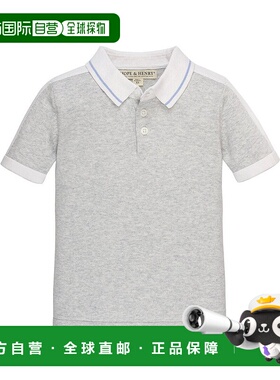 自营 Hope & Henry 肩部条纹毛衣 - 灰色 美国奥莱直发