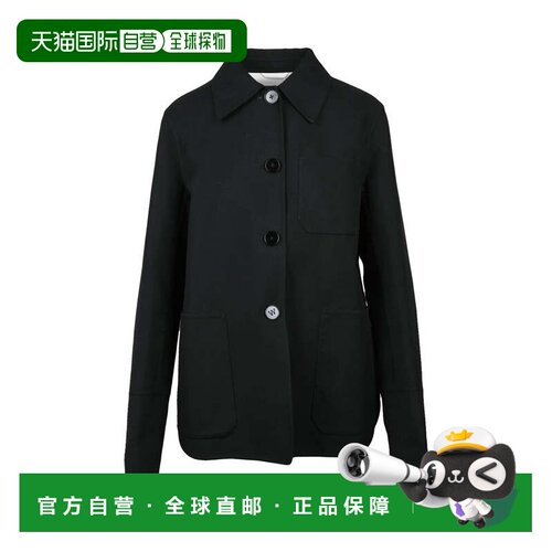 自营jil sanderStretch Canvas Jacket - Black - black 美国奥莱