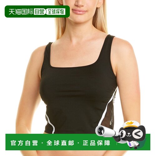 自营Michi Cadence 短款上衣 黑色运动 美国奥莱直发背心吊带