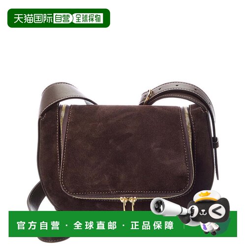 自营Anya Hindmarch Vere绒面革斜挎包-棕色 美国奥莱直发