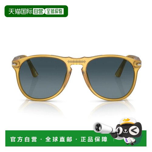 自营persol米色PO9649S赛璐珞飞行员太阳镜-灰色 美国奥莱直发
