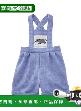 自营 Rachel Riley Elephant Smocked Dungaree - multi 美国奥莱
