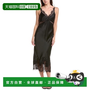 Lace Trim Silk 自营l Dress Scotly Midi bla agenceL’AGENCE