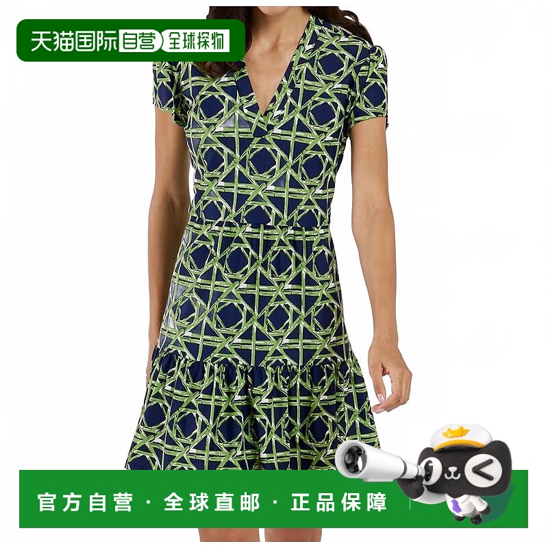 自营jude connallyGinger V-Neck Mini Dress In Bamboo Rattan N