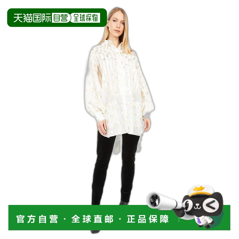 【美国直邮】faith connexion 女士 衬衫泡泡袖上衣长袖宽松