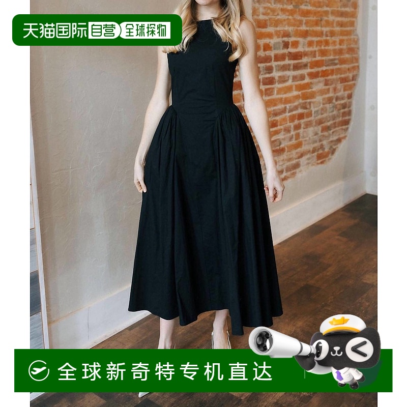 自营 mable黑色府绸无袖迷笛裙 【美国奥莱】直发新款