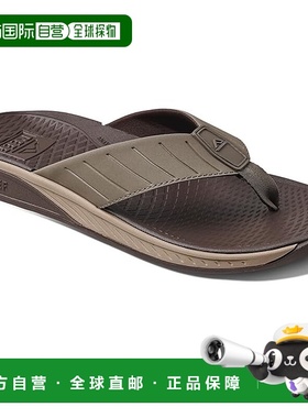 1h可退 香港直邮潮奢 reef 男士 The Deckhand 拖鞋 brown棕色 舒