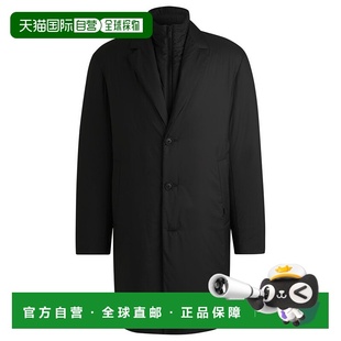 自营 bossLightweight water-repellent padded coat with zip-up