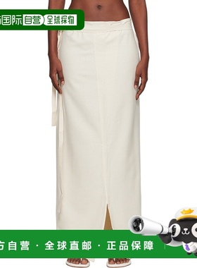 1h可退 香港直邮潮奢 Baserange 女士 灰白色 Venn 半身裙 SSVEWS