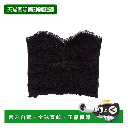 自营Vintage Havana Textured Seamless Tube Top - black 美国奥