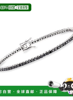 Ross-Simons Black Diamond Tennis Bracelet in Sterling Silver