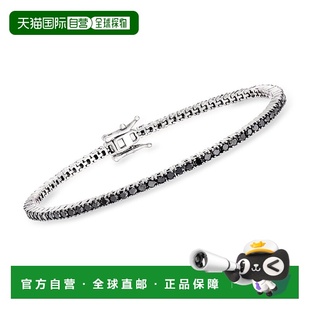 Ross-Simons Black Diamond Tennis Bracelet in Sterling Silver
