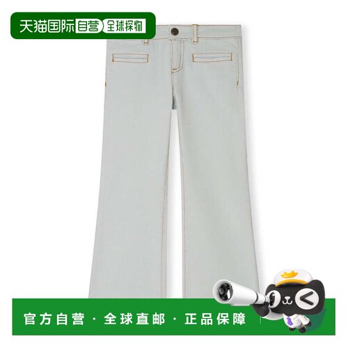 自营 Bonpoint Girls Bestie Flared Denim Jeans - blue 美国奥