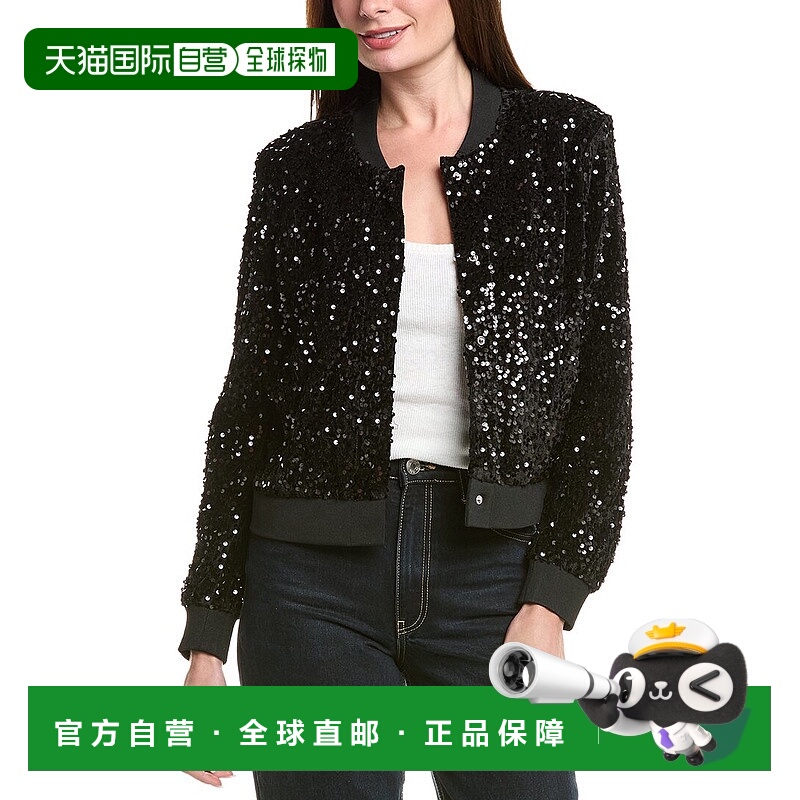 自营Nanette Nanette Lepore亮片开衫-黑色 美国奥莱直发