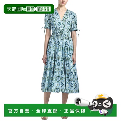 自营Derek Lam 10 Crosby Thalia Puff Sleeve V-Neck Dress - bl