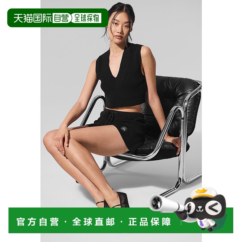 美国直邮Alo Yoga Supernatural 系列 黑色自然女士运动背心