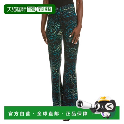 自营 Diane von Furstenberg Leigh 长裤 - 绿色 美国奥莱直发