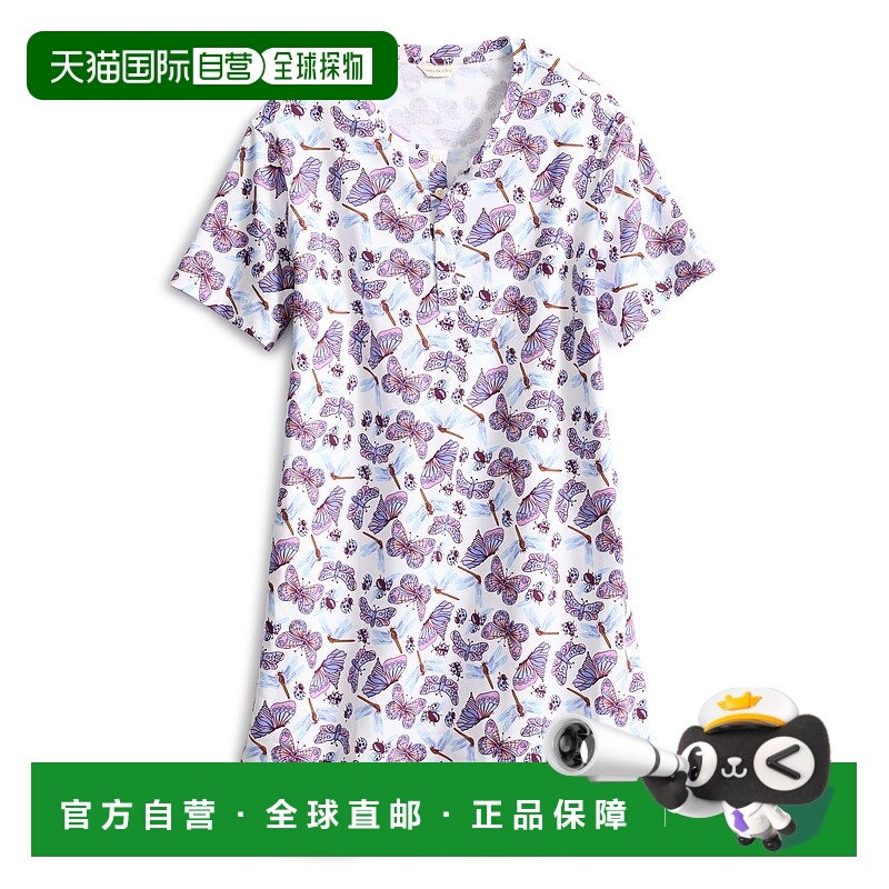 自营vera bradleyOutlet Cotton Henley Night Dress - abuzz coo