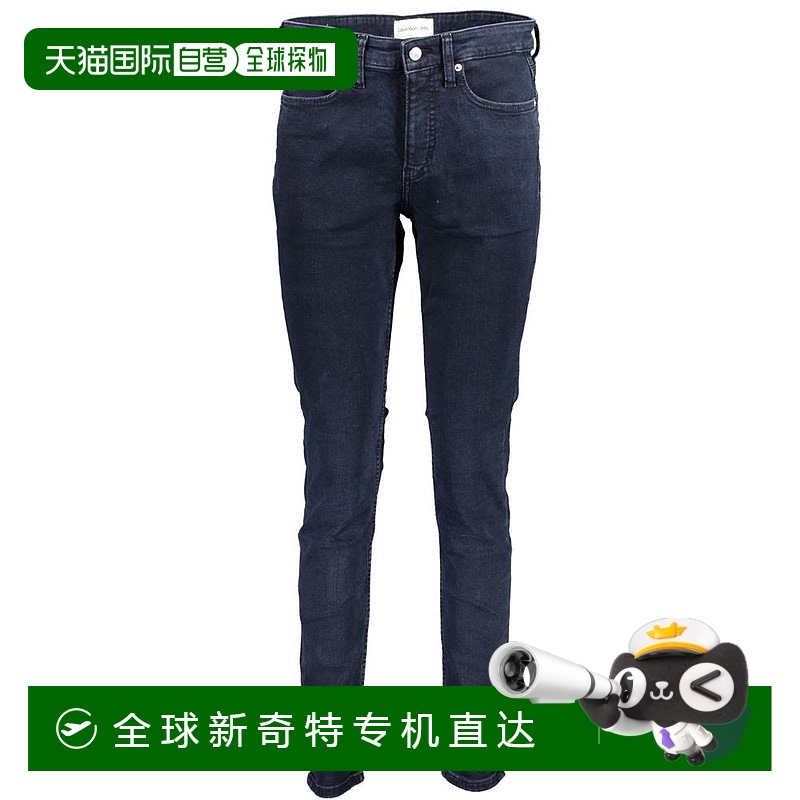 自营calvin klein凯文克莱棉质牛仔裤和女式长裤-蓝色 【美国奥莱