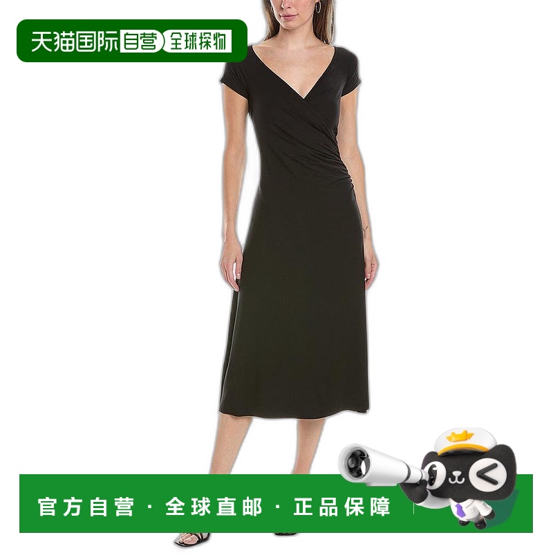 1h可退 【美国直邮】Vince Vince Surplice Midi Dress 女士修身