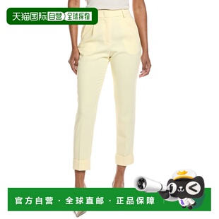 自营Peserico Pant yellow 美国奥莱直发 Pleated