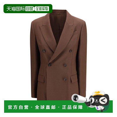 自营Brunello Cucinelli Linen Women's Blazer - brown 美国奥莱