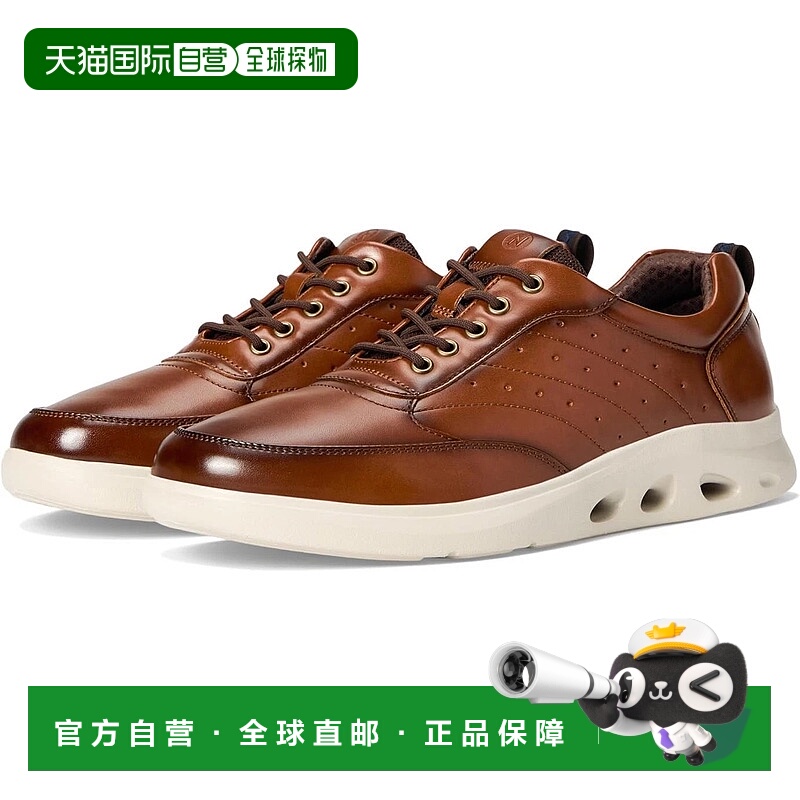 自营Nunn Bush Ponte Oxford Men's Cognac Faux Leather Dress S