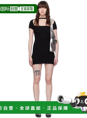 1h可退 香港直邮潮奢 Courreges 女士 黑色 Hyperbole 连衣裙 224