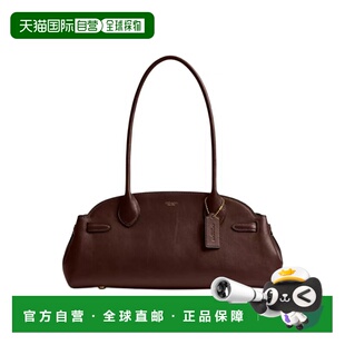 自营 COACH蔲驰Empire Carryall 34烫金徽标保龄球包斜挎手提包