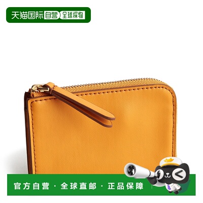 自营vera bradleyOutlet Leather Zip Card Pouch - sunflower 美