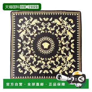 自营Versace Silk Scarf - black 美国奥莱直发