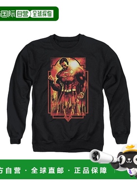 自营 gildan人 Metropolis Deco 成人圆领运动衫 - 黑色 美国奥莱