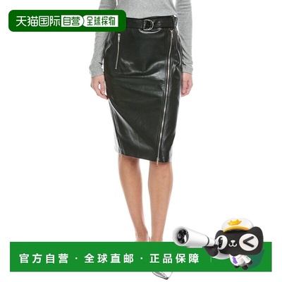 自营NANUSHKA Tillie Column Biker Skirt - black 美国奥莱直发