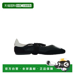 自营patrizia pepeBlack Dancing Skin Ballet Flats - black 美