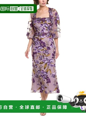 自营Marchesa Notte 鸡尾酒连衣裙 - 紫色 美国奥莱直发