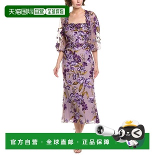 紫色 鸡尾酒连衣裙 美国奥莱直发 Notte 自营Marchesa