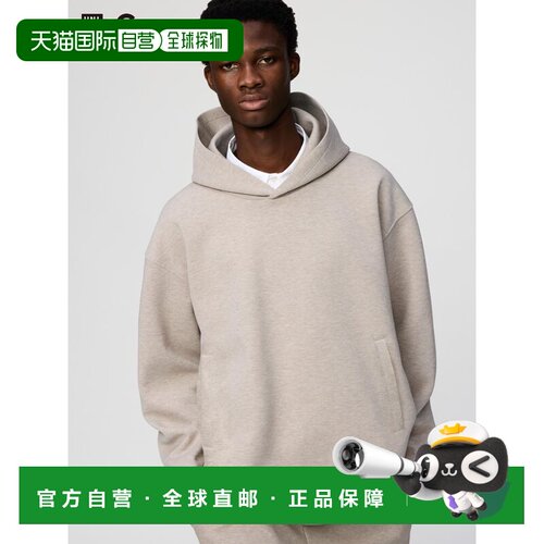 自营 日潮跑腿UNIQLO优衣库 超大号宽松套头卫衣 482309帽衫