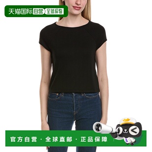 自营Chaser Pointelle Knit加布里埃尔T恤-黑色 美国奥莱直发