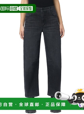 自营JOE'S Jeans Shire Relaxed Barrel Ankle Jean - black 美国