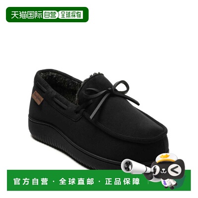 自营Dearfoams Men's Pierce Microsuede Moccasin House Shoe Sl