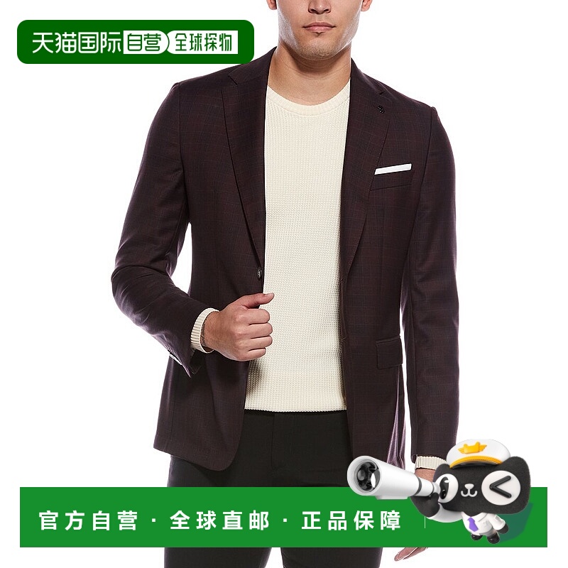 自营BOSS Hugo Boss Hutson Wool Blazer - red 美国奥莱直发