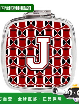 自营 Carolines Treasures CJ1082-JSCM 字母 J 足球红衣主正品