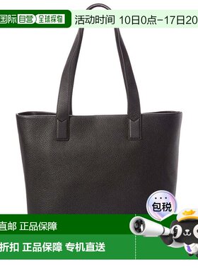 自营Vince Slim Leather Tote - black 美国奥莱直发单肩包手提包