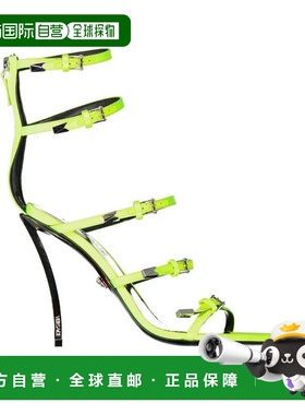 自营Versace Silk Stiletto Heel Women's Sandals - bicolor 美