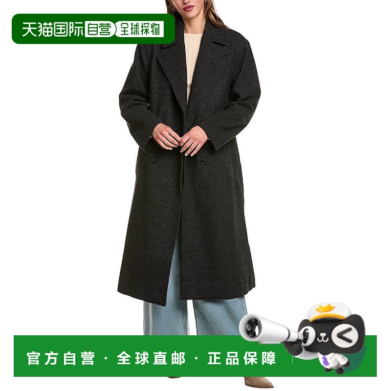 自营Proenza Schouler White Label Ronan Wool-Blend Coat - bla