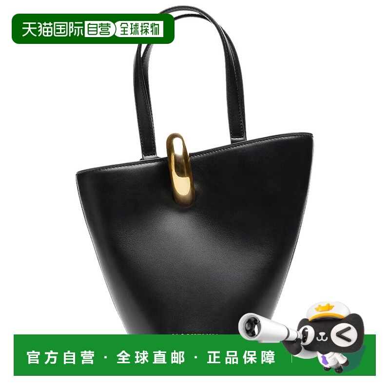 自营Jacquemus Bambola Small Leather Bucket Bag - black 美国