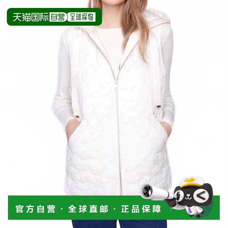 自营charlie bShort Stars Quilted Puffer Vest In Ecru - ecru