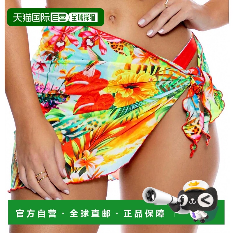 自营luli famaSarong Mini Skirt In Multi 美国奥莱直发
