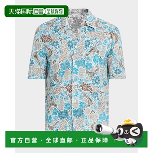 男士 衬衫 短袖 1h可退 花衬衫 isaia 男装 美国直邮